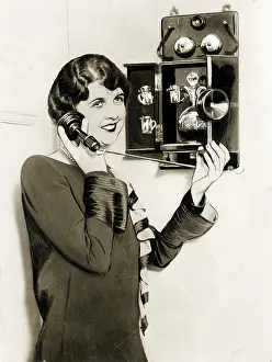 Illicit: c.1920's prohibition telephone, alcohol bootleggers, USA