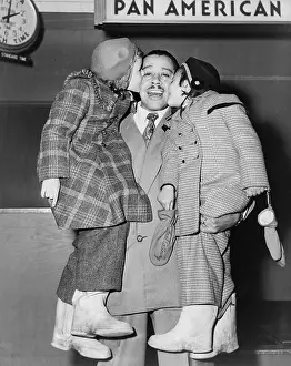 Scat: Cab Calloway (1907-1994), greeted by his ?