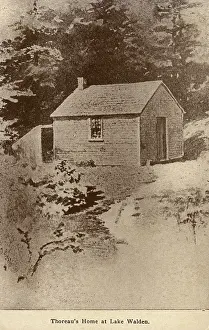 Walden: Cabin of Henry David Thoreau, Concord, Massachusetts, USA
