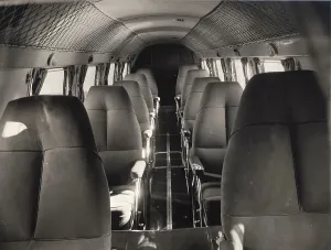 Electra: Cabin interior of a British Airways Lockheed Electra