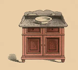 Drawers: Cabinet with Marble Top