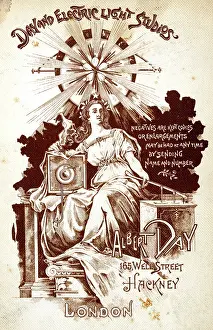 Hackney: Cabinet photo, design on back, Albert Day, photographer