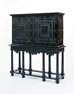 Ebony: Cabinet on stand