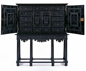 Ebony: Cabinet on stand