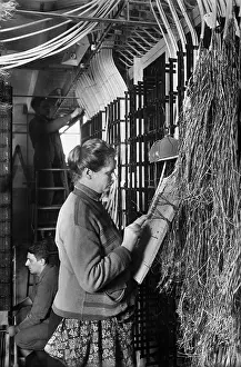 Arranges: Cable assembly in a central office, 1929