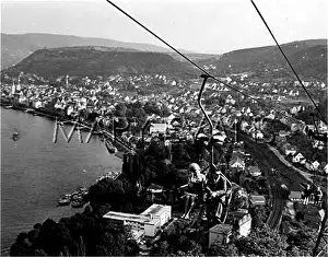 Boppard: CABLE CAR ABOVE RHINE