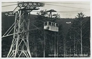 Freiburg: Cable car on Schauinsland mountain, Germany