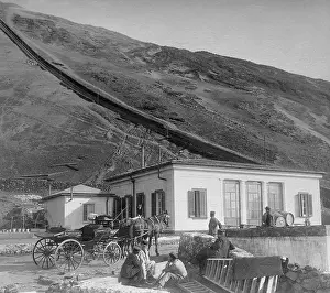 Tuff: Cable railway at Mt. Vesuvius, 1903