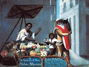 Mulatto: CABRERA, MIGUEL (1695-1768). CASTAS