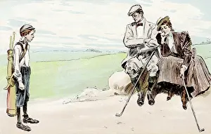 Devote: Caddle stands in the way of romantic privacy on golf course