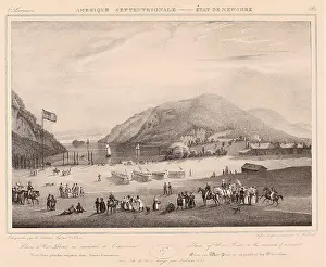 Milbert: Cadets marching on the Plain of West Point