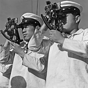 Maru: Cadets during navigation exercises, 1930s
