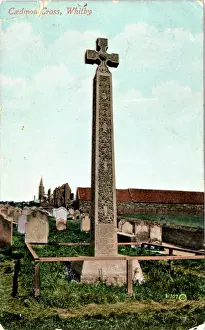 Whitby: Caedmon Cross, Whitby, Yorkshire