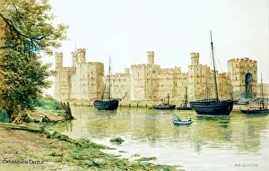 Caernarfon: Caernarfon Castle, Gwynedd, Wales