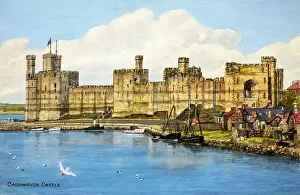 Caernarfon: Caernarfon Castle, Gwynedd, Wales