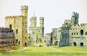 Caernarfon: Caernarfon Castle, Gwynedd, Wales