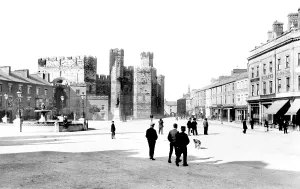 Caernarfon: Caernarfon, Castle Square 1906