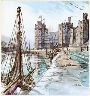 Apr23: Caernarvon Castle by Dennis Flanders