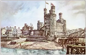 Apr23: Caernarvon Castle by Dennis Flanders