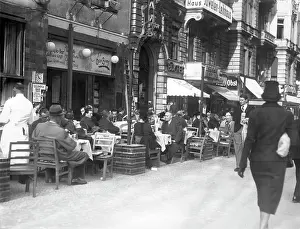 Signage: Cafe on the Kurfuerstendamm in Berlin, 1938