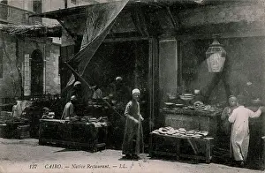 Pitta: Cafe on a street in Cairo, Egypt
