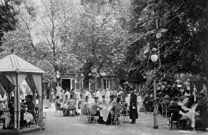 Prater: Cafe in the Vienna Prater, 1900