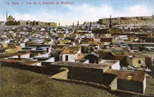 Philip Mowbray: Cairo, Egypt - View over rooftops toward the Citadel