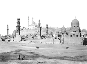 C1857: Cairo, tombs in the Southern Cemetery c1857
