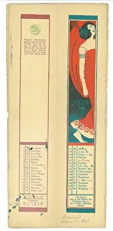 Gerlach: Cakendar sheet October for the Calendar of 1900