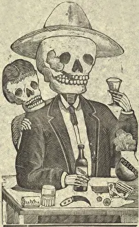 Manilla: Detail from Calavera Tapatia, translation: ?