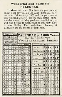 Shiekh: Calculating calendar - dates and days