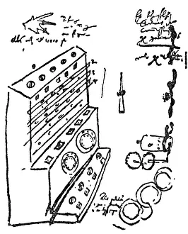 Calculators: Calculating machine by Wilhelm Schickart, 1623