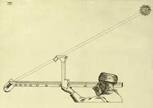 Dudley: Calculating Sun's Elevation, Dell'Arcano del Mare, 1647