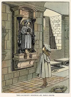 Caldecott: Caldecott Memorial, St Paul's Cathedral Crypt, London