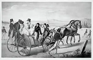 Caleche: Caleche ride, painting