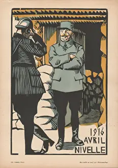 Liss Fine Art: Calendar, April 1916, WW1