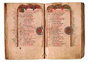 Psalm: Calendar for December including beginning of the first psalm