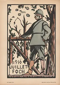 Liss Fine Art: Calendar, July 1916, WW1