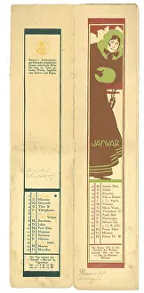 Gerlach: Calendar sheet January, 1900
