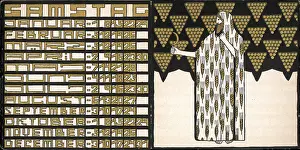 Leporello: Calendar sheet Saturday, 1910