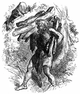 Deformed: Caliban, the savage, deformed, sub-human creature