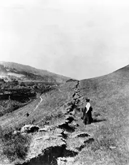 Tectonics: California Earthquake, 1906. Looking north ?