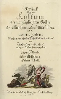Spalart: Calligraphic title page with a putto crowning