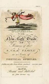 Ansteys: Calligraphic title page with vignette of the goddess Hebe