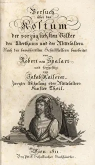 Spalart: Calligraphic title page with vignette portrait