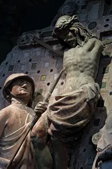Rood: Calvary, Crypt, Bourges Cathedral, Bourges, Centre