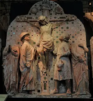 Rood: Calvary, Crypt, Bourges Cathedral, Bourges, Centre