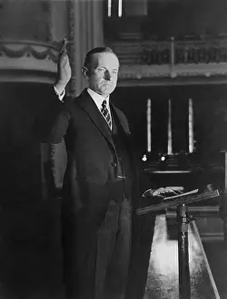 Nominations: Calvin Coolidge accepting the Presidential nomination