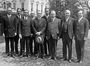 Coolidge: Calvin Coolidge with American delegates, 1926