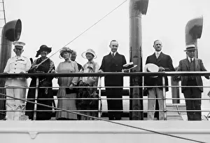 Coolidge: Calvin Coolidge and Frank B. Kellogg, the presidential yacht